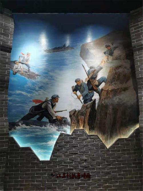 上海文化馆手绘壁画墙绘油画上门定制博物馆人物彩绘图新视角艺术