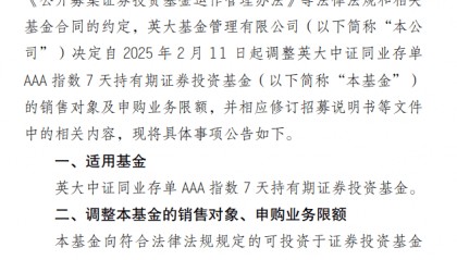 ​多只同业存单基金调整销售对象，暂停向金融机构自营账户销售