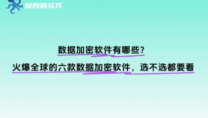 数据加密软件有哪些？火爆全球的六款数据加密软件，选不选都要看